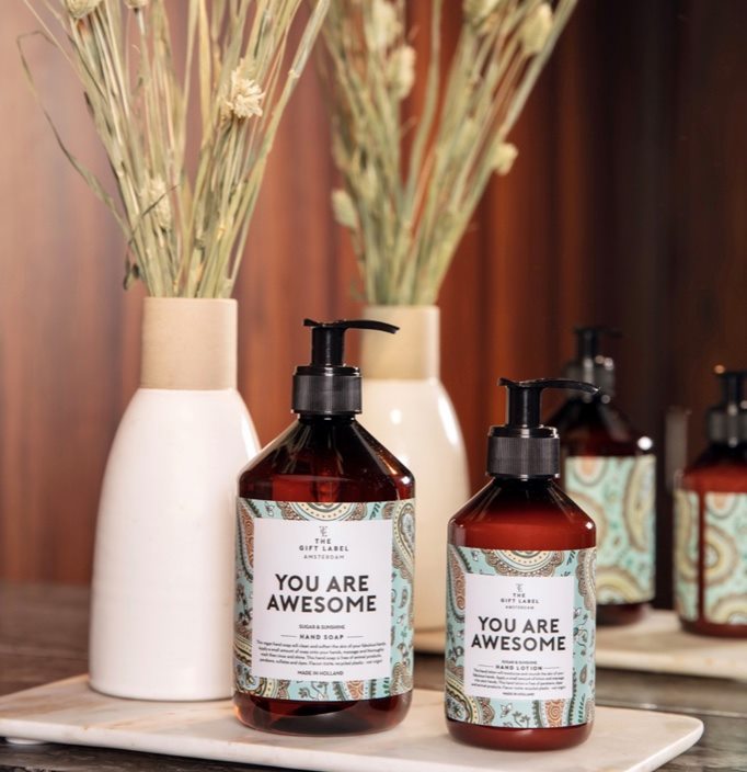 Håndsoap fra The Label Gift i kafeen